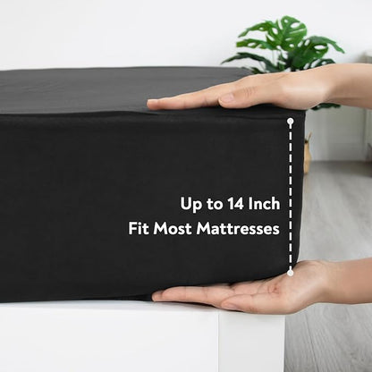 Twin Fitted Sheet Only, Super Soft & Cozy Twin Size Bed Sheets - Image 4