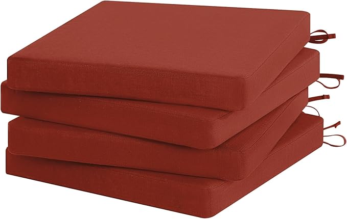 Favoyard Outdoor Chair Cushion Set of 4 Rainproof & Color Fade Resistant 19 x by OutdoorFurnitureAccessories