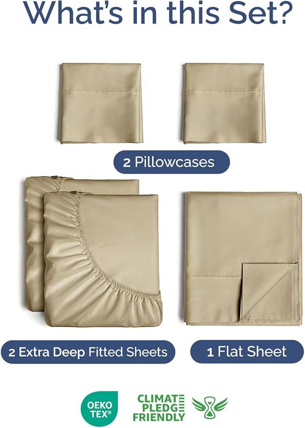 Extra Deep Pocket Split King Sheets - Image 2