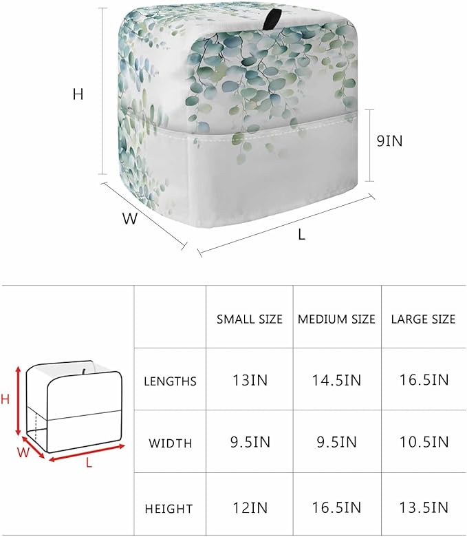 Eucalyptus Leaves Stand Mixer Dust Cover - Image 6