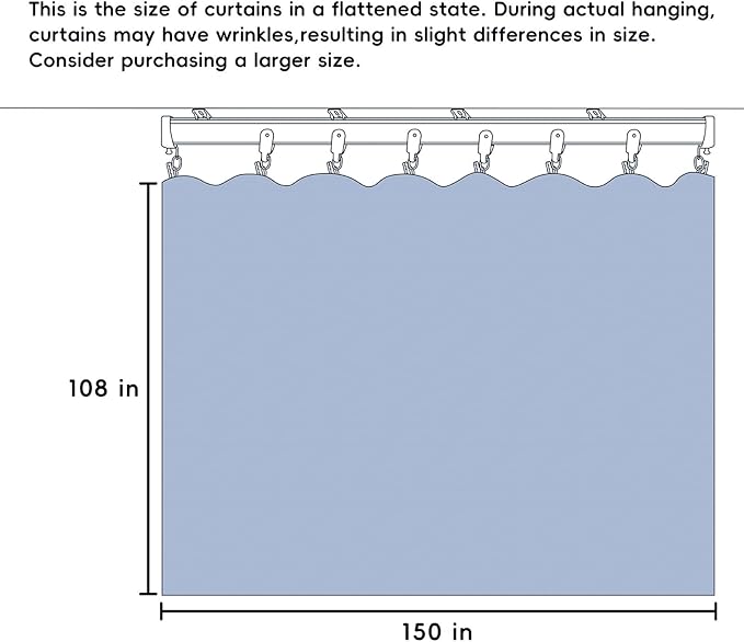Room Divider Curtains Total Blackout Privacy Curtain Panel Room Thermal - Image 7