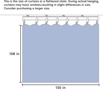 Room Divider Curtains Total Blackout Privacy Curtain Panel Room Thermal - Image 7