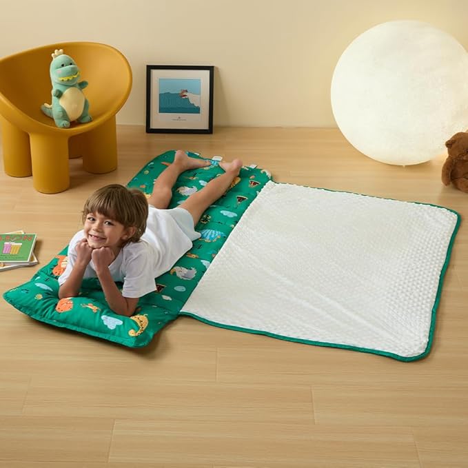 beeweed Toddler Nap Mat, Rollup Design Kid Sleeping Mat - Image 6
