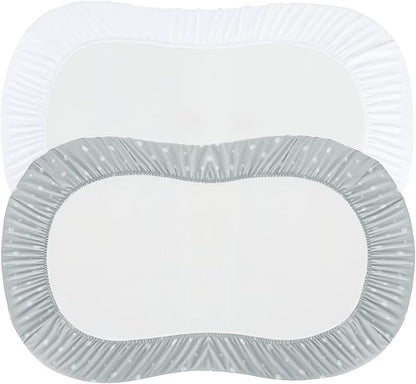 Bassinet Sheets 2 Pack, Fit for Halo BassiNest Swivel, Flex Sleeper, 4moms - Image 3