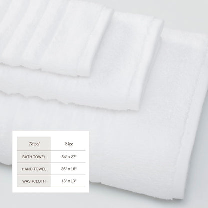 great bay home bath towel set - 100%, side view