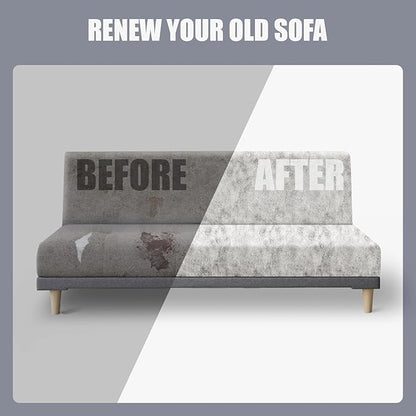 molasofa Leather Like Stretch Futon Slipcover Armless Futon Bed Sofa Cover - Image 6
