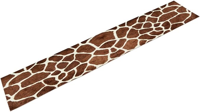 Giraffe Skin Print Table Runner Kids Wild Animals FurRustic Farmhouse Brown - Image 8