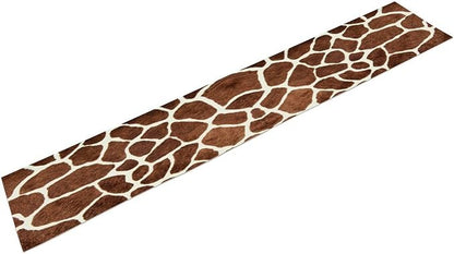 Giraffe Skin Print Table Runner Kids Wild Animals FurRustic Farmhouse Brown - Image 8