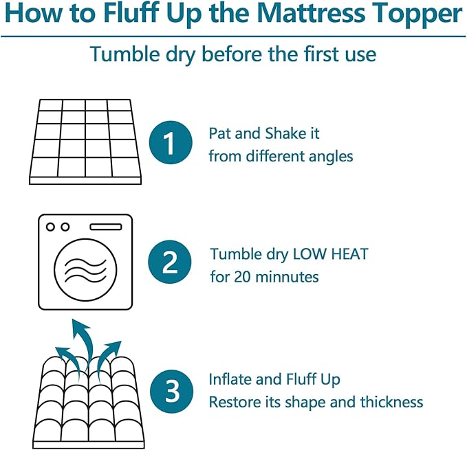 CHOKIT King Mattress Topper, Extra Thick Pillow Top Mattress Pad - Image 6