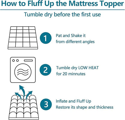 CHOKIT King Mattress Topper, Extra Thick Pillow Top Mattress Pad - Image 6