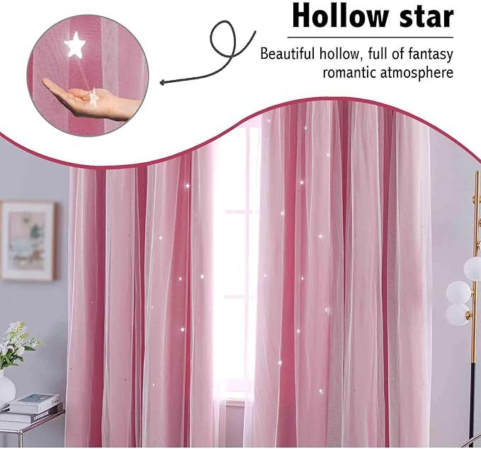 Anytime Star Cut-Out Blackout Curtains - Image 6