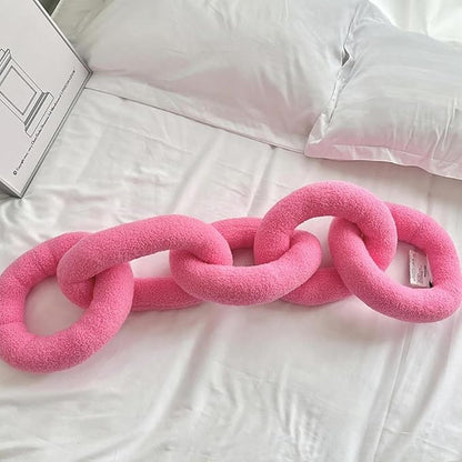 Long Chain Throw Pillow Knot Pillow，Knotted Chain Shape Cushion Dorm Room Decor by Unknown