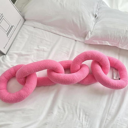 Long Chain Throw Pillow Knot Pillow，Knotted Chain Shape Cushion Dorm Room Decor by Unknown