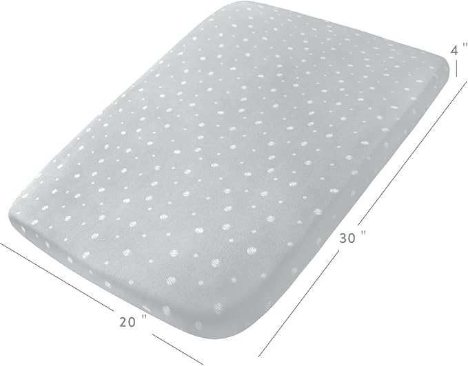 Bassinet Sheets 20" x 30" Fit for Graco Travel Lite Crib, My View 4 in 1 - Image 4