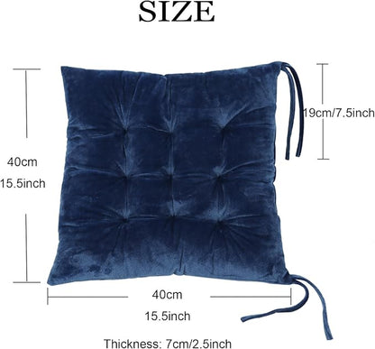 2 Pack Square Seat Cushion Chair Pads - Image 2