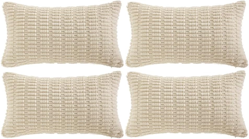 fancy homi 4 packs decorative throw pillow covers, main product view