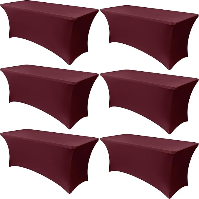 Obstal 6 Pack Stretch Spandex Table Covers by Obstal