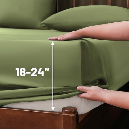 Extra Deep Pocket Queen Sheets 18-24 Inch 1000 Thread Count 100% Egyptian - Image 5