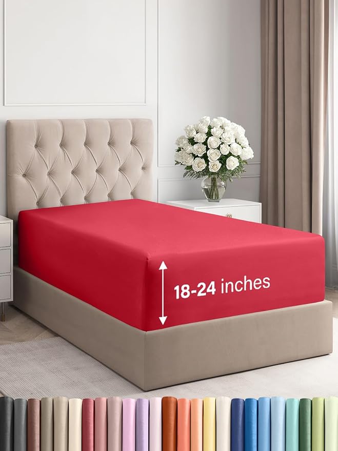 Extra Deep Twin XL Fitted Sheet by CGKUnlimited