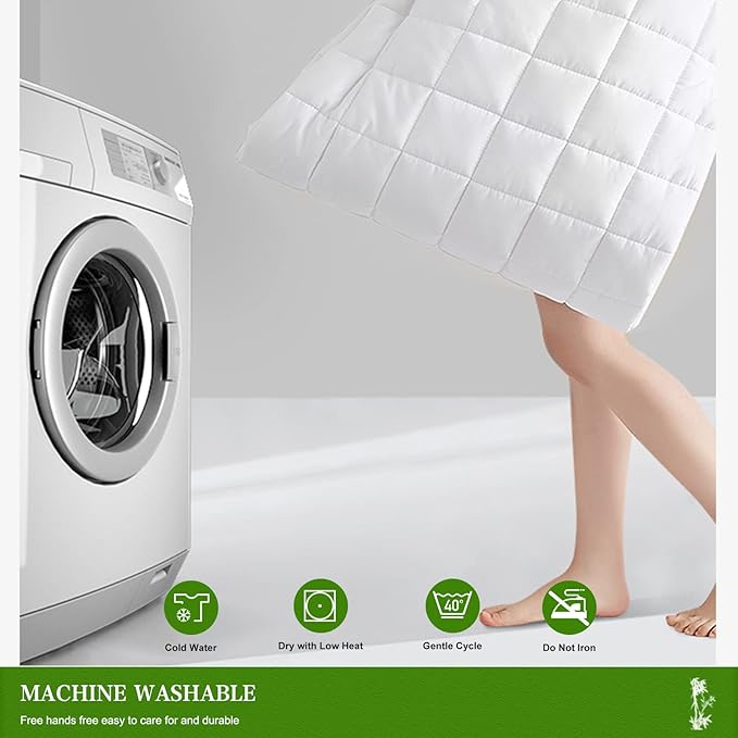 UNILIBRA Queen Mattress Pad Waterproof Rayon Made from Bamboo, Fitted Deep - Image 7