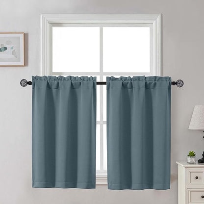 Gwine Stone Blue Blackout Curtains by Gwine