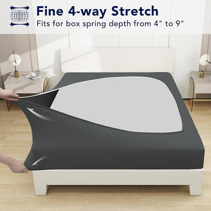 PureFit Stretchy Box Spring Cover King - Image 3