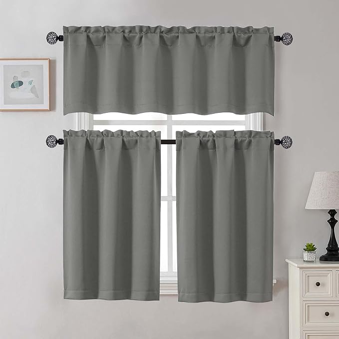 Gwine 24 Inch Long Tier Curtains - Image 2