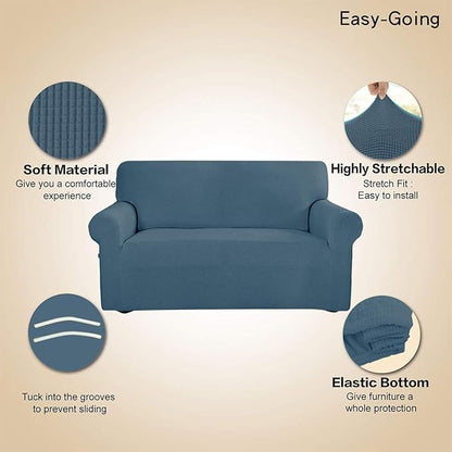 Easy-Going Stretch Loveseat Slipcover 1-Piece Sofa Cover Furniture Protector - Image 3