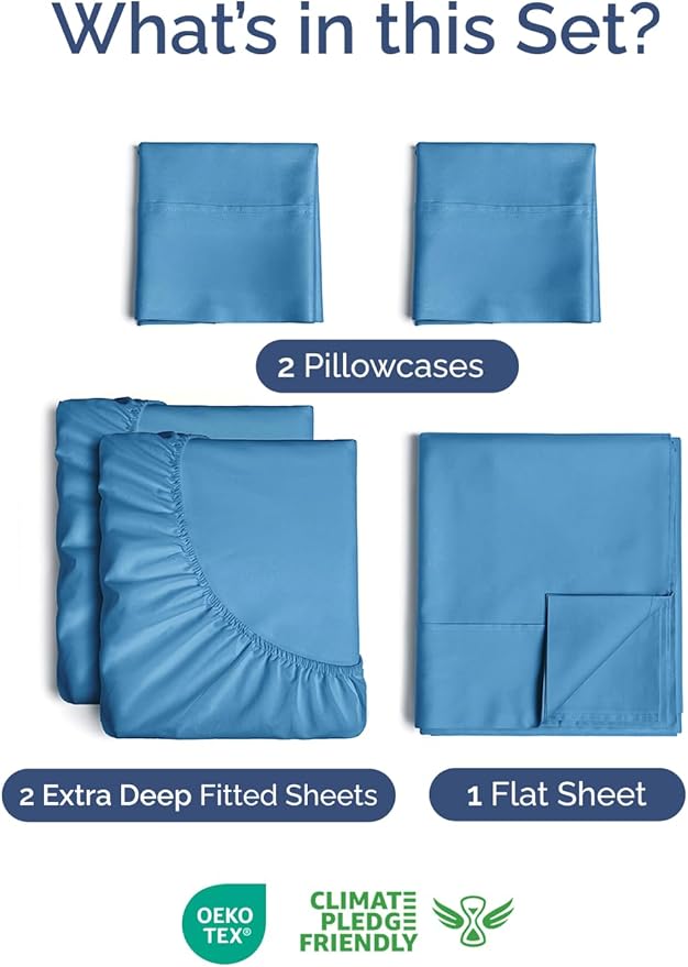 Extra Deep Pocket Split King Sheets - Image 2