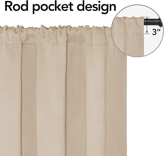 Easy-Going Rod Pocket Blackout Curtains - Image 2