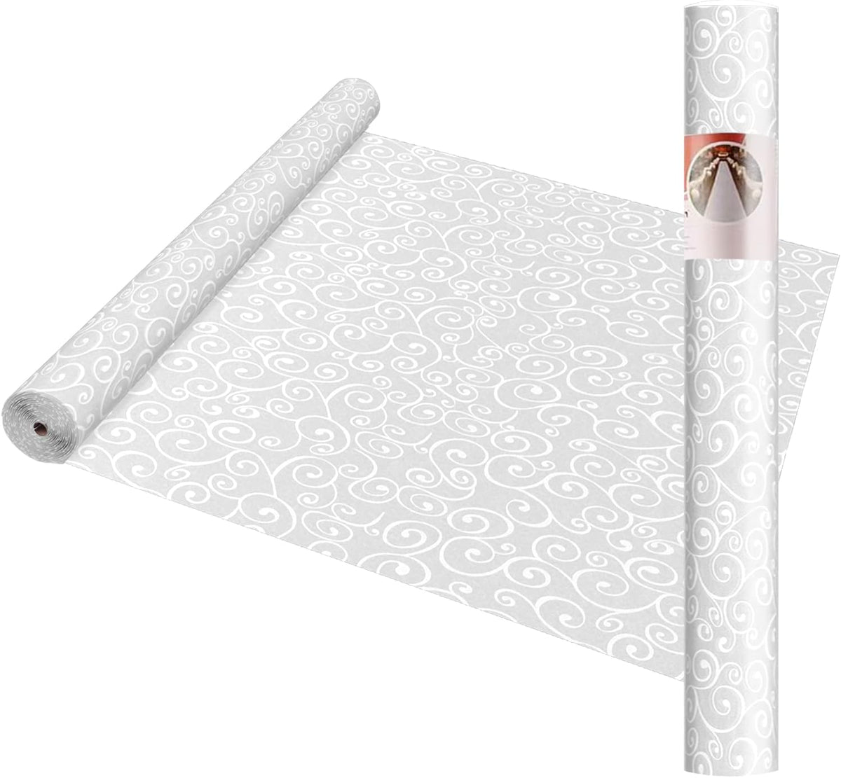Thickened Aisle Runner for Wedding CeremonyFeet White Aisle Runner Walkway for Indoor Outdoor Wedding Church Decorations ，Halloween Parties can Also use a Carpet，50g(Vine, 3x50Feet)