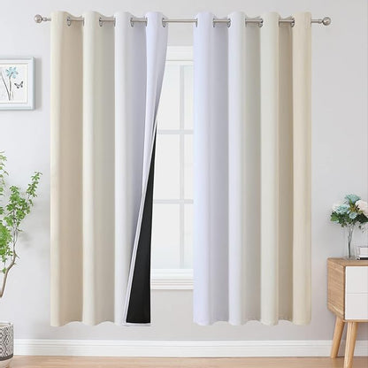 Estelar Textiler Full Room Darkening Blackout Curtains 72 Inch Length 2 Panels by ESTELARTEXTILER