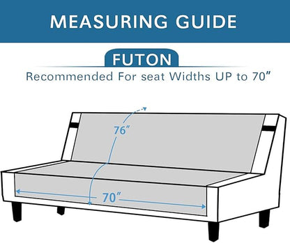 H.VERSAILTEX Reversible Futon Cover Water Repellent Armless Sofa Slipcover - Image 6