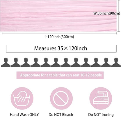 12 Pack 10Ft Cheesecloth Table Runner 35x120 Inch Boho Gauze Table Runner - Image 2