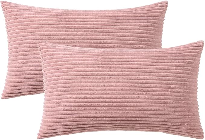 MIULEE Pack of 2 Pillow Covers Soft Soild Decorative Throw Pillow Covers Set - Image 6