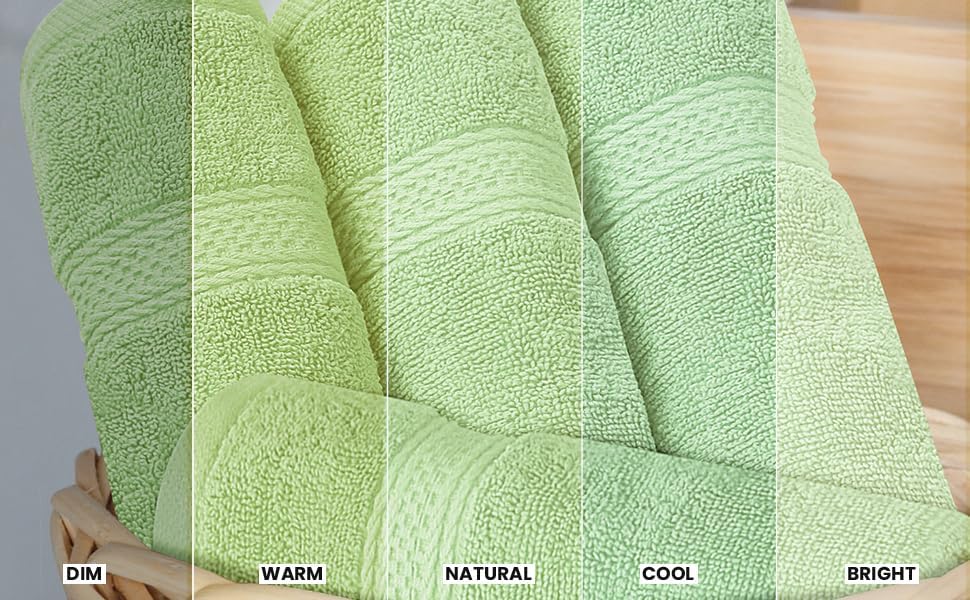 utopia towels 8 piece majestic plush luxury towel, package contents