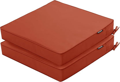 Outdoor Chair Cushions 22 x 22 Inch Waterproof Patio Chair Cushions by COMCAVER
