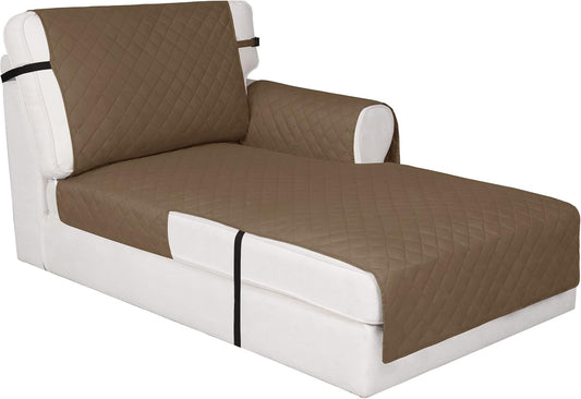 Easy-Going Reversible Chaise Lounge Couch Cover Water Resistant Sofa Cover