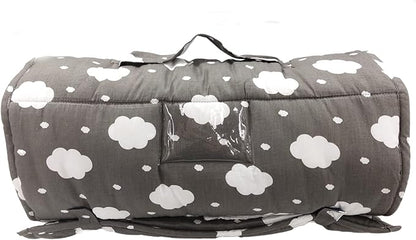 Toddler Nap Mat with Pillow and Minky Blanket, Soft Rolled Napping Mats - Image 7
