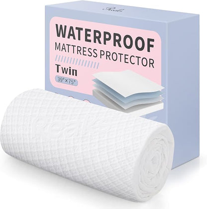 Twin Size Bed Waterproof Mattress Protector Fitted Mattress Pad Cover - Image 6