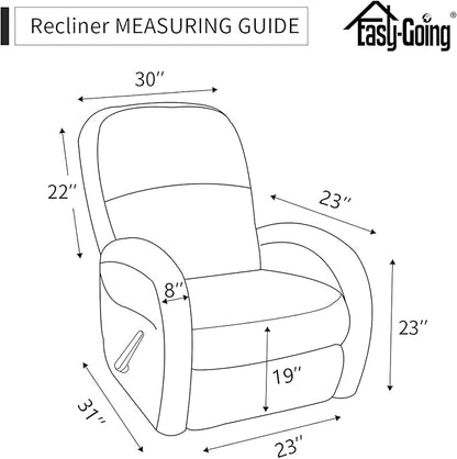 Easy-Going Sofa Slipcover Waterproof Recliner Chair Cover Non-Slip Fabric Couch - Image 5