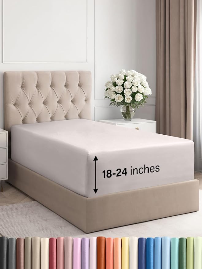 Extra Deep Twin Fitted Sheet by CGKUnlimited