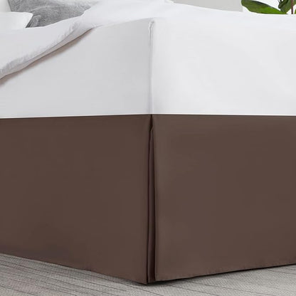 Nestl Dark Brown Twin Bed Skirt - Image 2