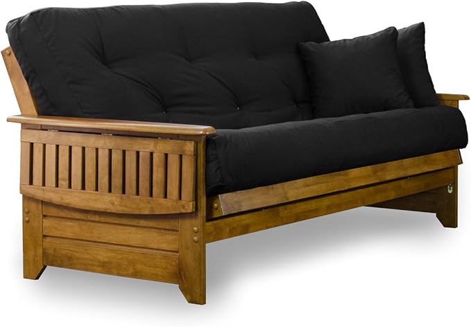 Nirvana Futons Brentwood Tray Arm Futon Sofabed Set - Image 4