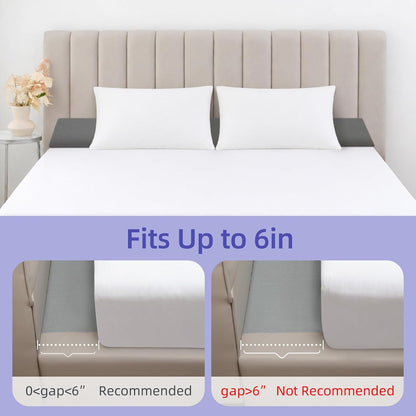 vekkia king bed wedge pillow for headboard,bed gap, package contents