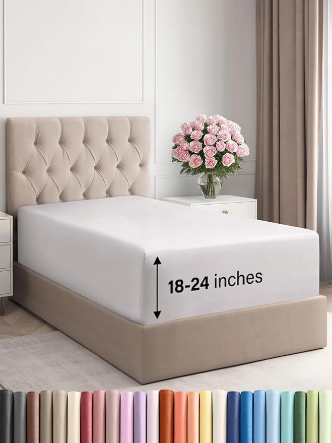 Extra Deep Twin XL Fitted Sheet by CGKUnlimited