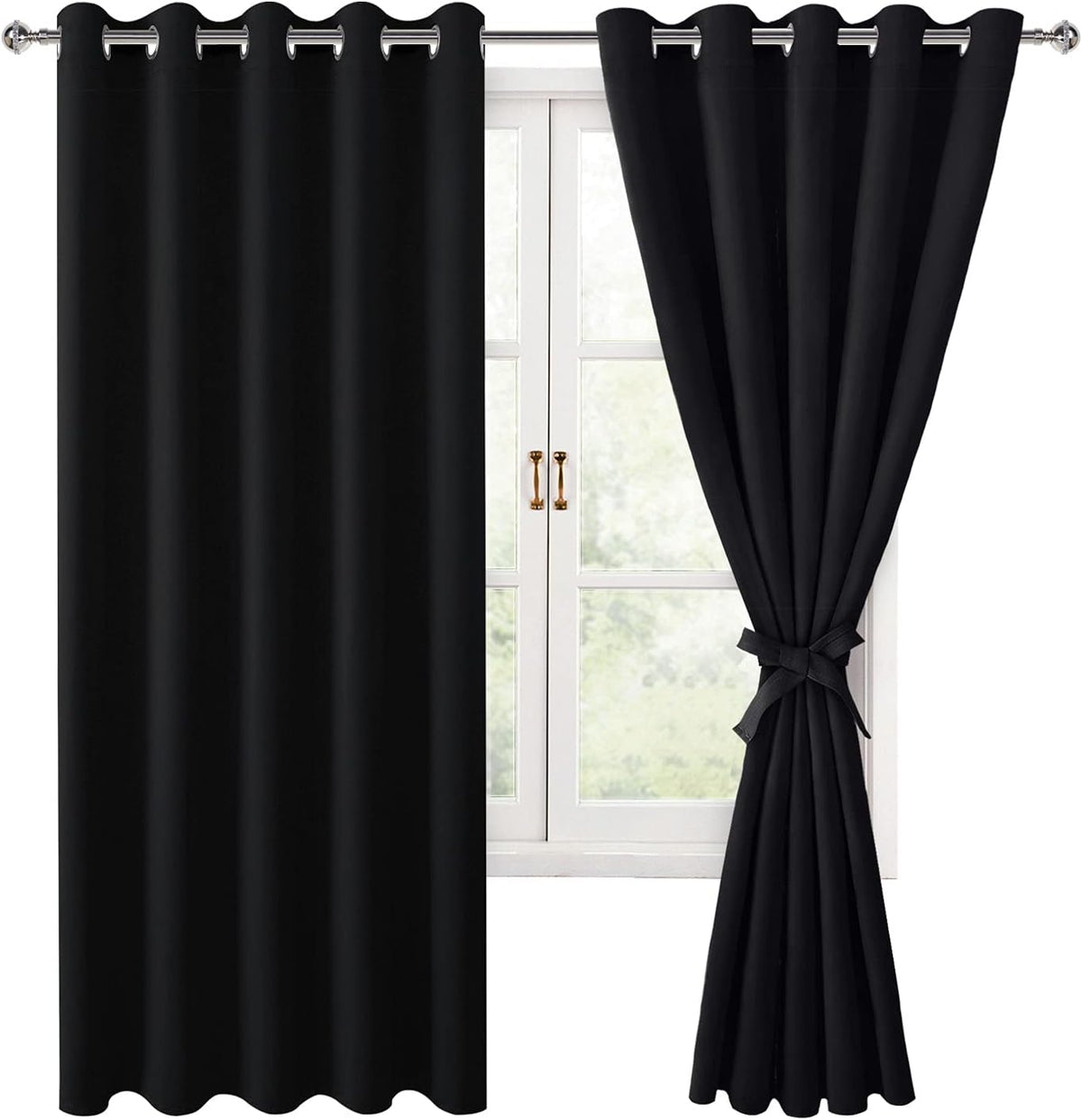hiasan blackout curtains for bedroom, 60 x 63, main product view