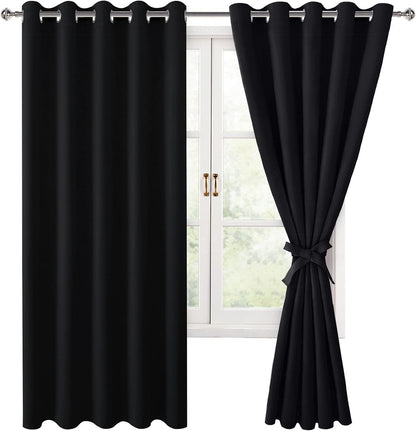 hiasan blackout curtains for bedroom, 60 x 63, main product view
