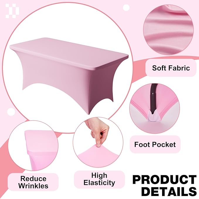 Trlyc 1 Pack 4FT Spandex Table Cloth - Image 3