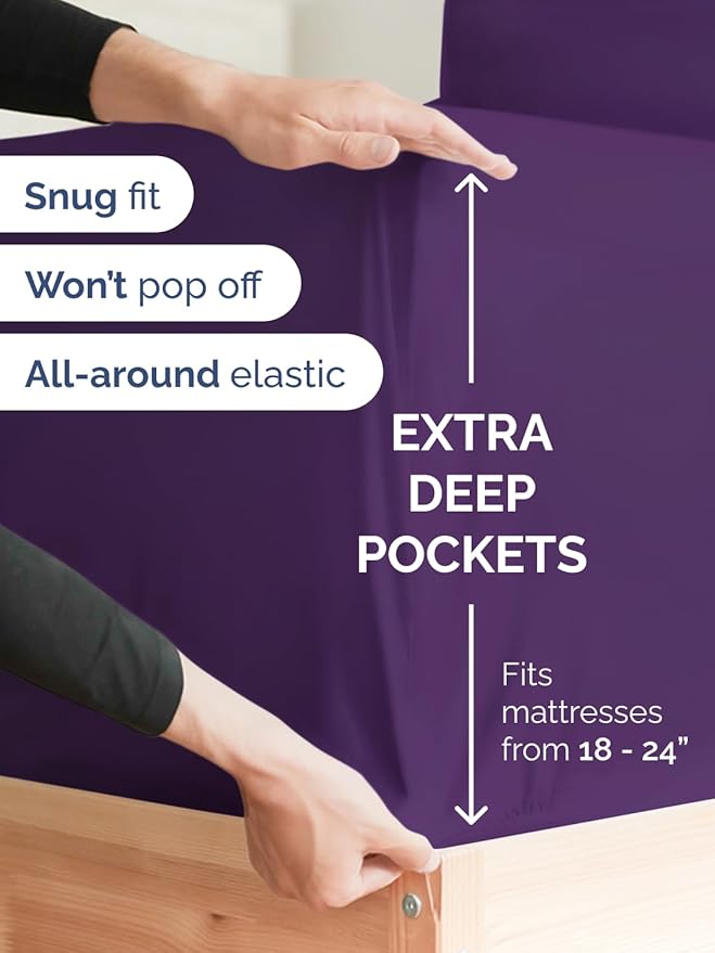 Extra Deep Cal King Fitted Sheet - Image 2